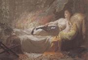 George Hicks Adelaide Maria oil on canvas